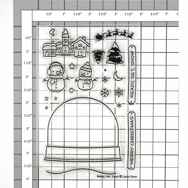 Lawn Fawn Ready, Set, Snow Stamp Set &lt;span style=&quot;color:red;&quot;&gt;Blemished&lt;/span&gt;