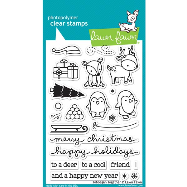 Lawn Fawn Toboggan Together Stamp Set