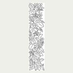 Memory Box Blooming Leafy Border Stamp