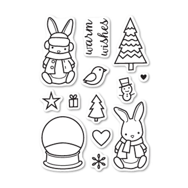 Memory Box Bunny Wishes Stamp Set