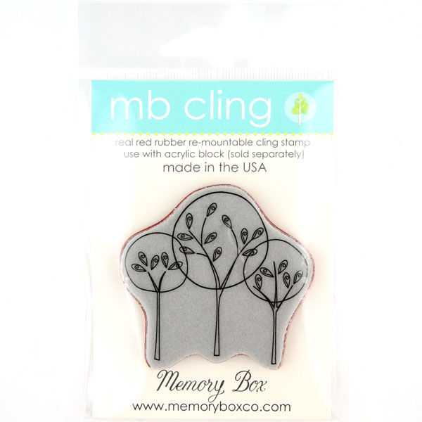 Memory Box Central Park Trees Cling Stamp