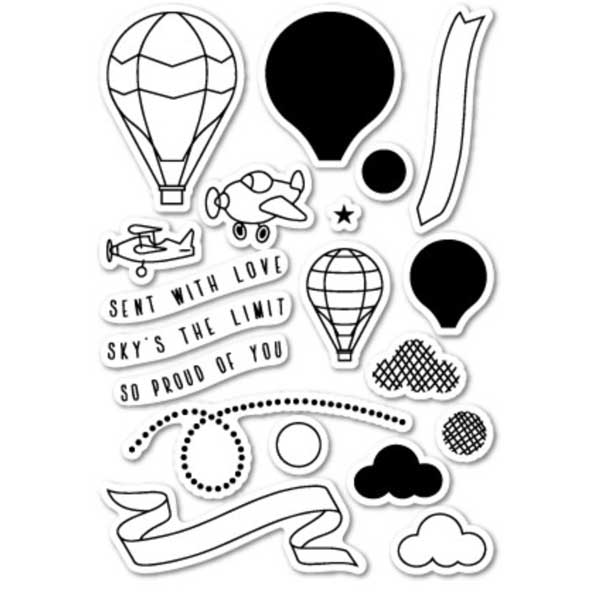 Memory Box Flying High Stamp Set