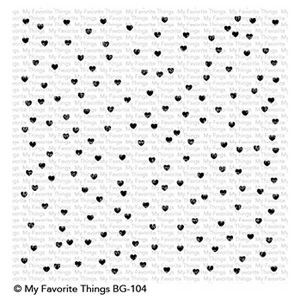 My Favorite Things BG Scattered Hearts Background