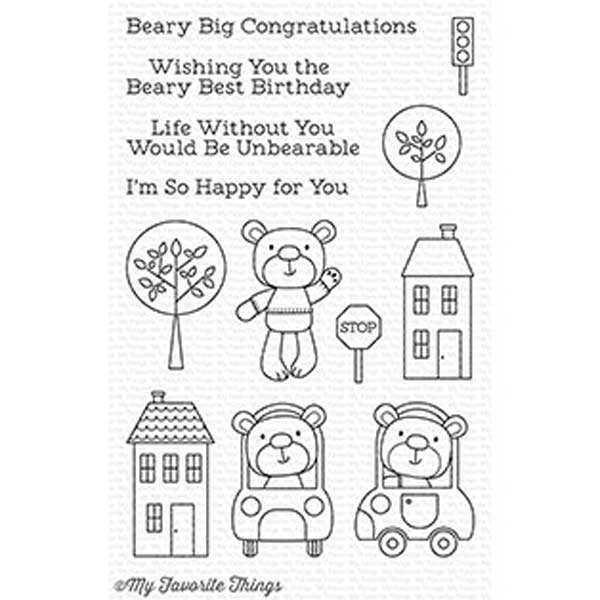 My Favorite Things Town Bear Stamp Set