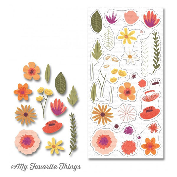 My Favorite Things Rustic Wildflowers Stamp Set