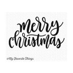 My Favorite Things Merry Christmas Greeting Stamp