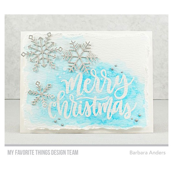 My Favorite Things Merry Christmas Greeting Stamp