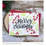 My Favorite Things Merry Christmas Greeting Stamp