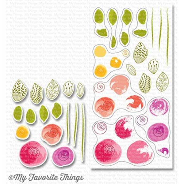 My Favorite Things Painted Flowers Stamp Set