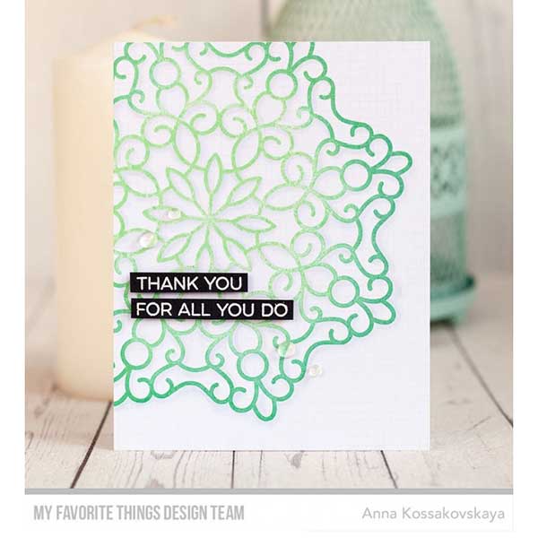 My Favorite Things Gift Card Greetings Stamp Set