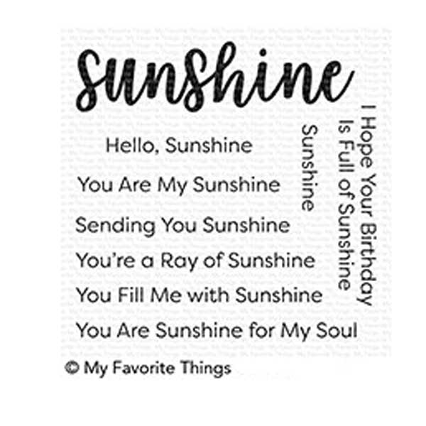 My Favorite Things Full Of Sunshine Stamp Set