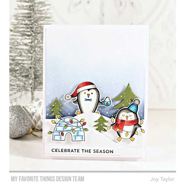 My Favorite Things Polar Penguins Stamp