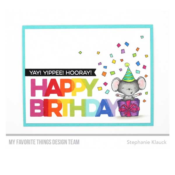 My Favorite Things Happy Birthday Blend Stamp Set