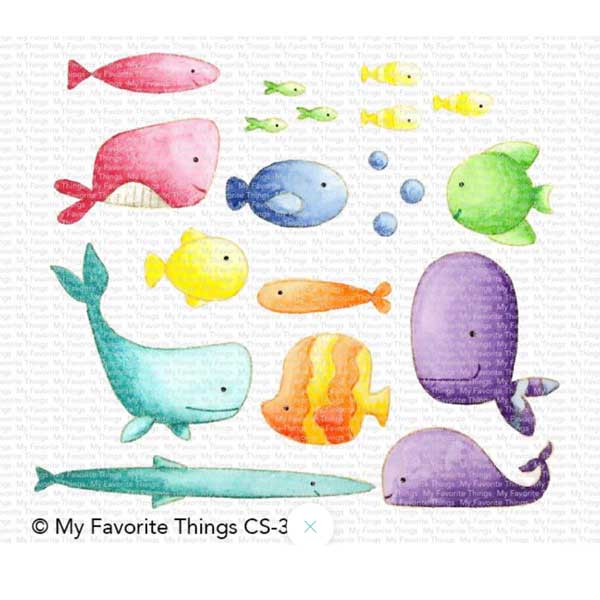 My Favorite Things Fish You Were Here Stamp Set