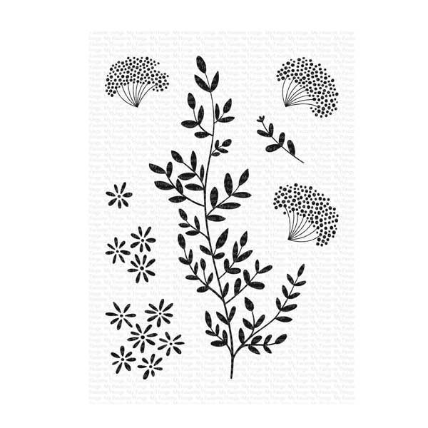 My Favorite Things Dandelion Greenery Stamp