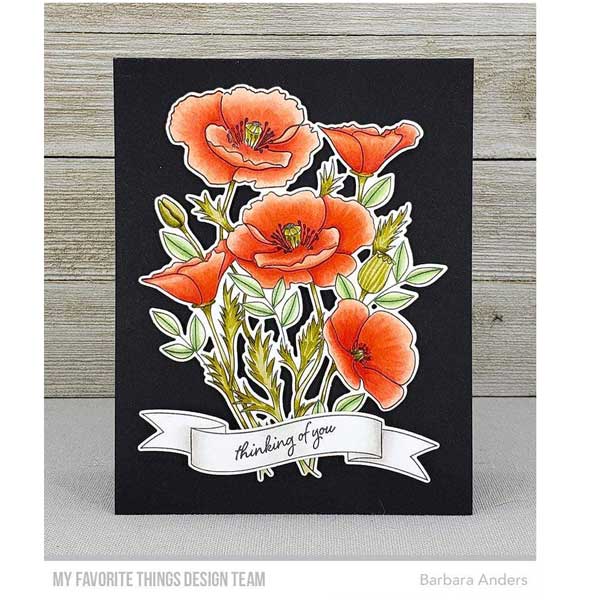 My Favorite Things Wild Poppies Stamp Set