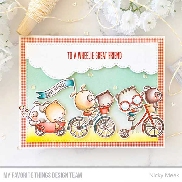 My Favorite Things Wheelie Great Friend Stamp