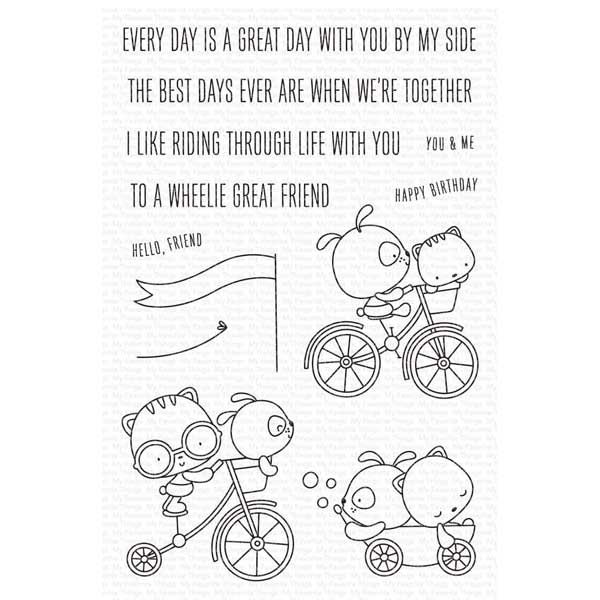 My Favorite Things Wheelie Great Friend Stamp