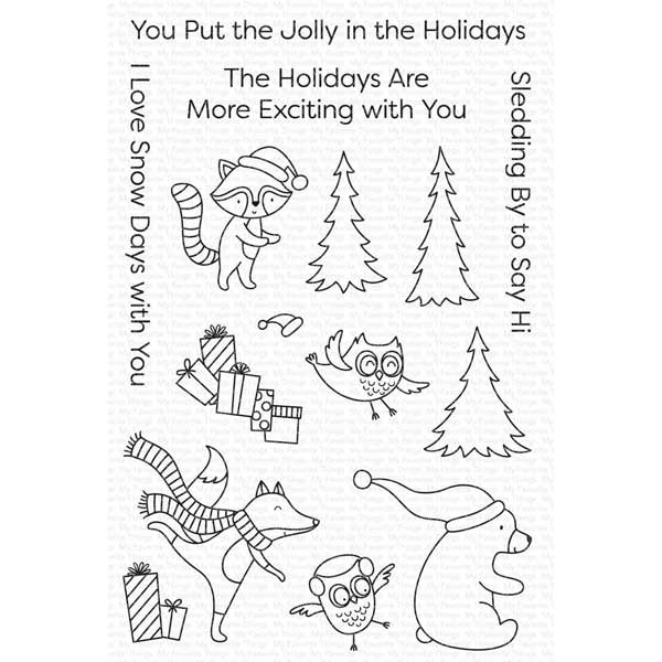 My Favorite Things Put the Jolly in the Holidays Stamp