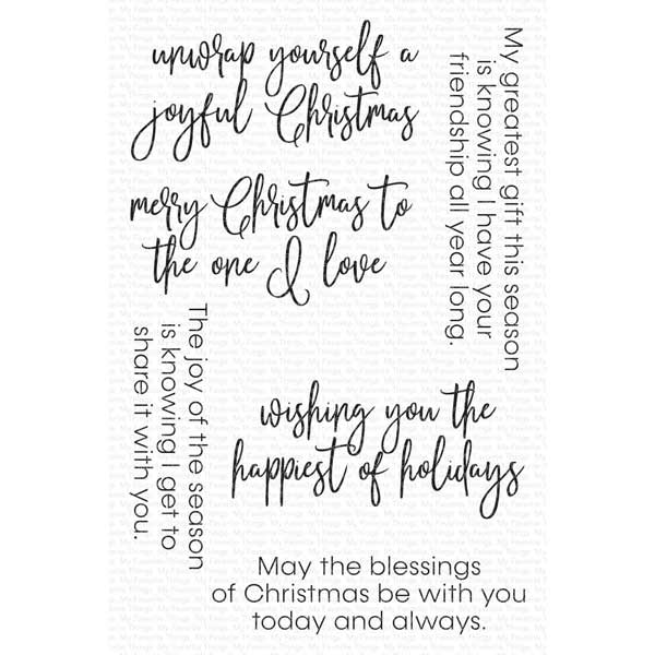 My Favorite Things Inside &amp; Out Christmas Greetings Stamp Set