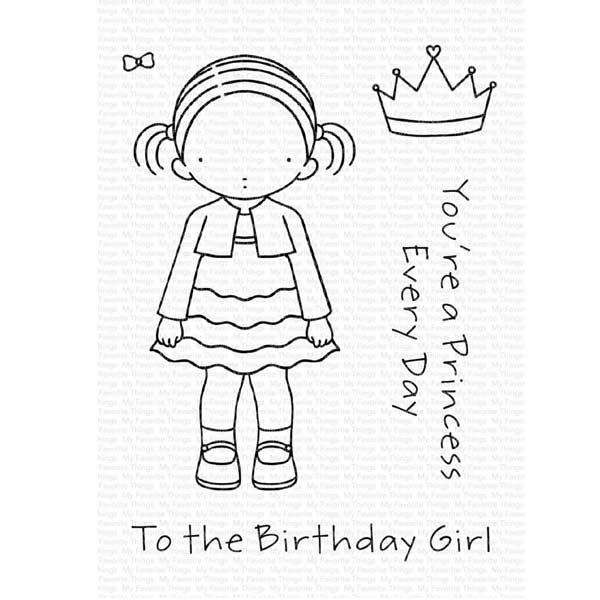 My Favorite Things Pure Innocence Birthday Girl (2020) Stamp