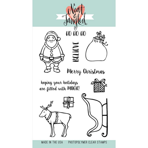 Neat &amp; Tangled Santa&#039;s Ride Stamp Set &lt;span style=&quot;color:red;&quot;&gt;Blemished&lt;/span&gt;