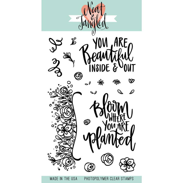 Neat &amp; Tangled Bloom Stamp Set &lt;span style=&quot;color:red;&quot;&gt;Blemished&lt;/span&gt;