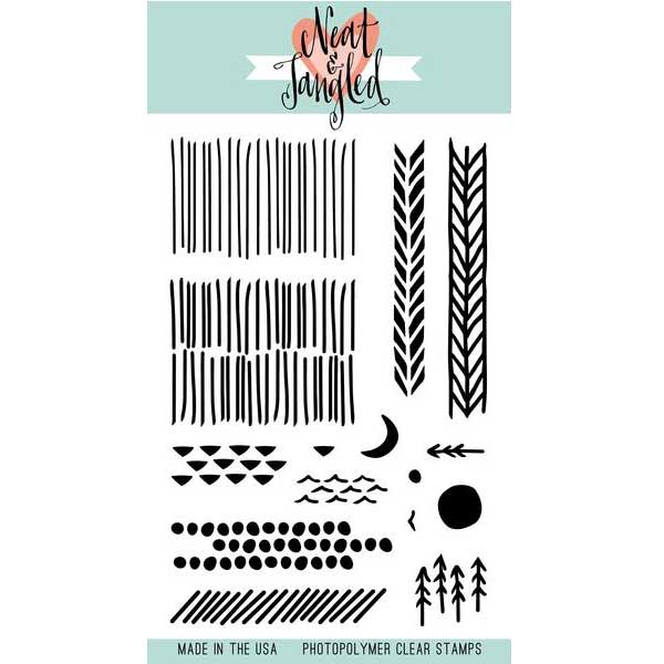 Neat &amp; Tangled Landscape Textures Stamp Set &lt;span style=&quot;color:red;&quot;&gt;Blemished&lt;/span&gt;