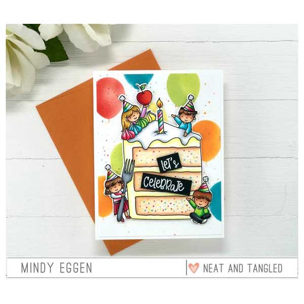 Neat &amp; Tangled Piece of Cake Sentiments Stamp Set &lt;span style=&quot;color:red;&quot;&gt;Blemished&lt;/span&gt;