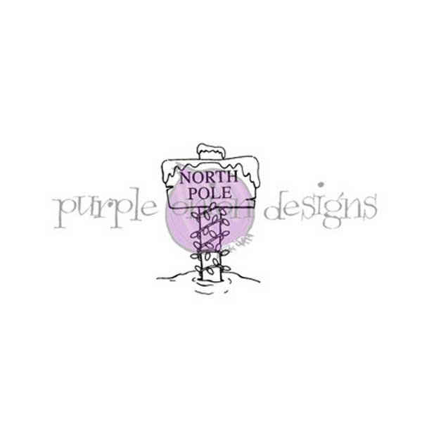 Purple Onion Designs North Pole Sign