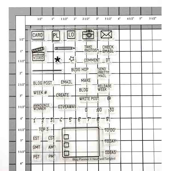 Neat &amp; Tangled Blog Planner Stamp Set &lt;span style=&quot;color:red;&quot;&gt;Blemished&lt;/span&gt;