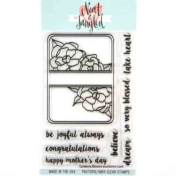 Neat &amp; Tangled Gardenia Blooms Journaling Card Stamp Set &lt;span style=&quot;color:red;&quot;&gt;Blemished&lt;/span&gt;