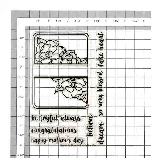 Neat &amp; Tangled Gardenia Blooms Journaling Card Stamp Set &lt;span style=&quot;color:red;&quot;&gt;Blemished&lt;/span&gt;