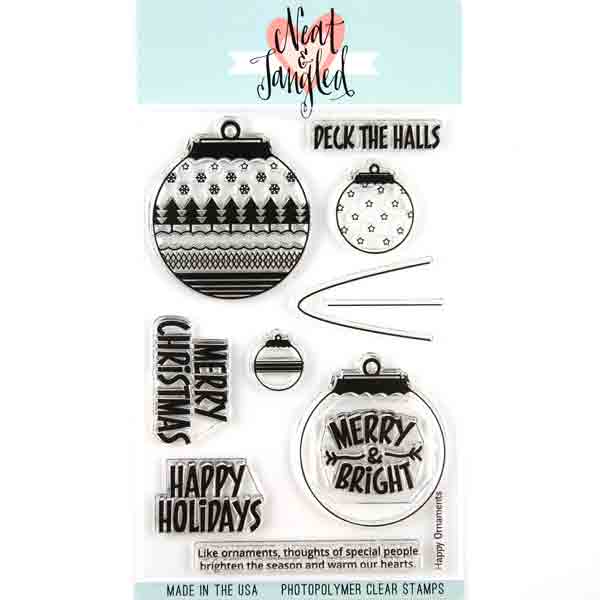 Neat &amp; Tangled Happy Ornaments Stamp Set &lt;span style=&quot;color:red;&quot;&gt;Blemished&lt;/span&gt;