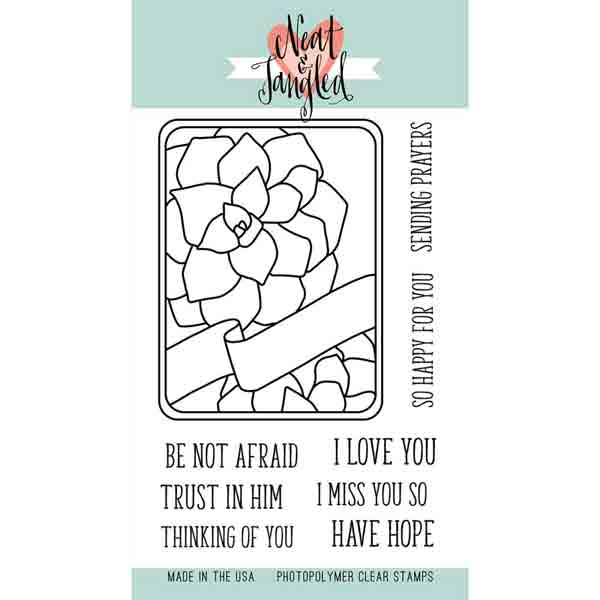 Neat &amp; Tangled Succulent Journaling Card Stamp Set &lt;span style=&quot;color:red;&quot;&gt;Blemished&lt;/span&gt;