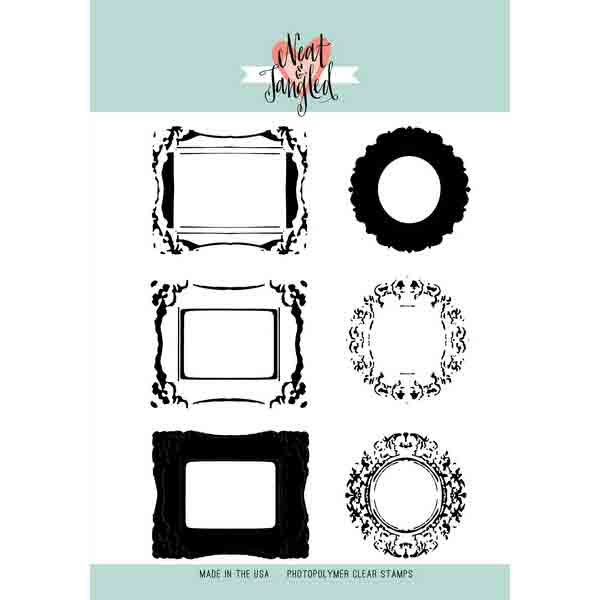 Neat &amp; Tangled Ornate Frames Stamp Set &lt;span style=&quot;color:red;&quot;&gt;Blemished&lt;/span&gt;