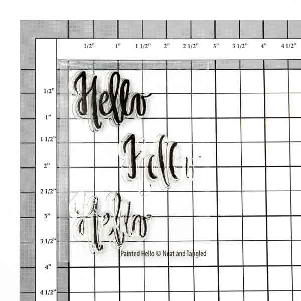 Neat &amp; Tangled Painted Hello Stamp Set &lt;span style=&quot;color:red;&quot;&gt;Blemished&lt;/span&gt;