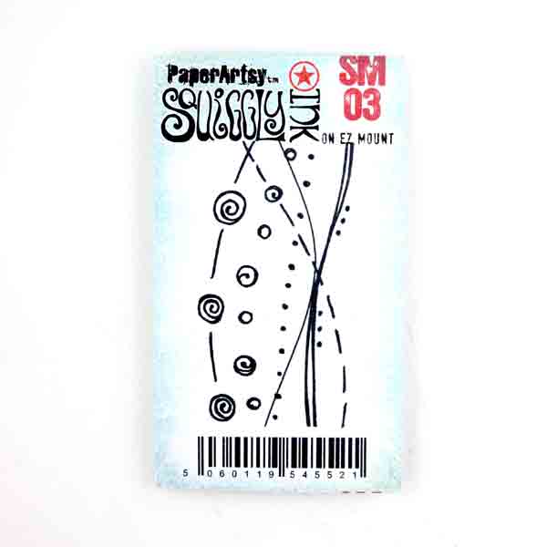 Paper Artsy Squiggly Ink - SM03 Mini Stamp