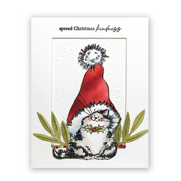 Penny Black Jolly Xmas Kitty Stamp