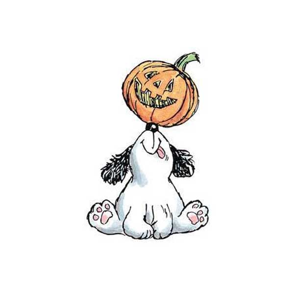 Penny Black Pup-o-lantern Stamp