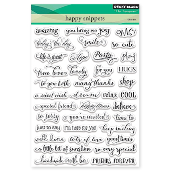 Penny Black Happy Snippets Stamp Set