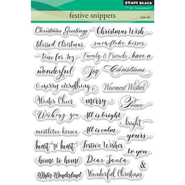 Penny Black Festive Snippets Stamp Set