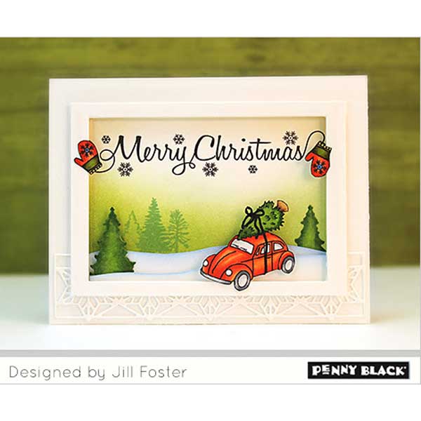 Penny Black Hometown Christmas Clear Stamp Set