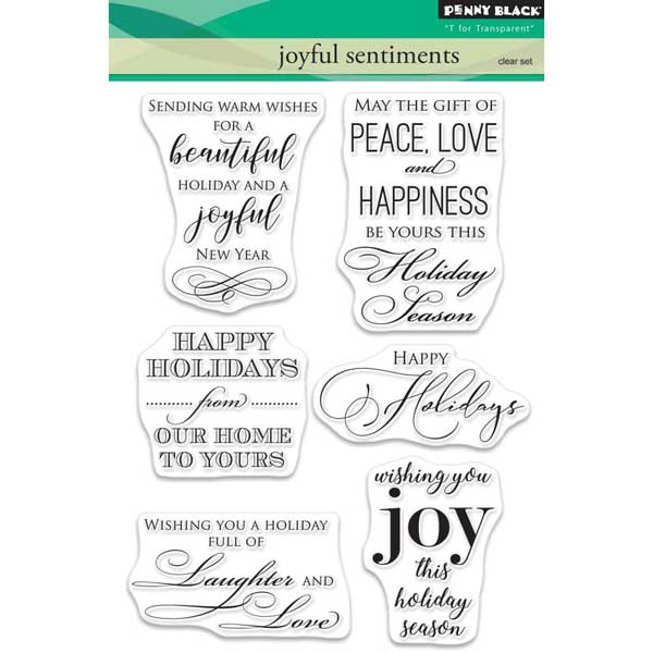 Penny Black Joyful Sentiments Stamp Set