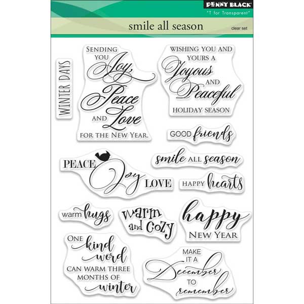 Penny Black Smile All Season Clear Stamp Set