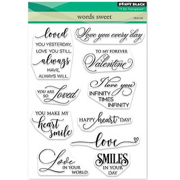 Penny Black Words Sweet Stamp Set