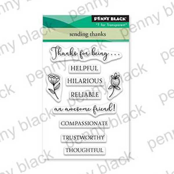 Penny Black Sending Thanks Stamp Set