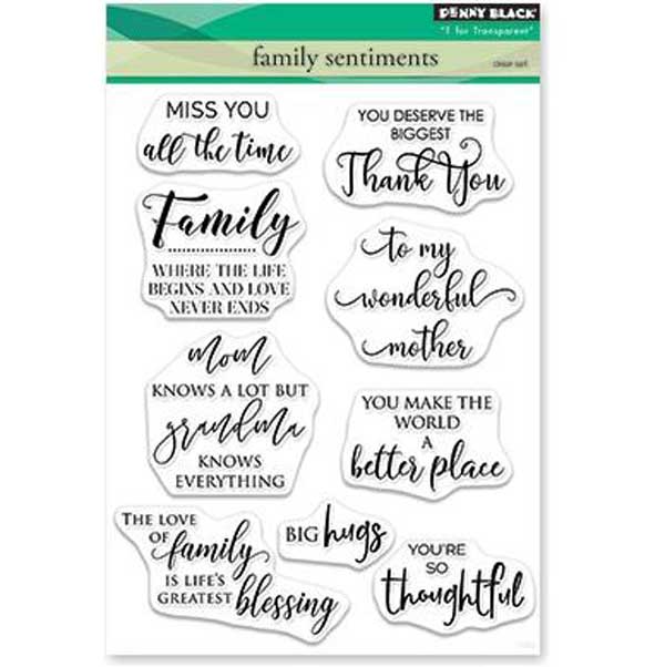 Penny Black Family Sentiments Stamp Set