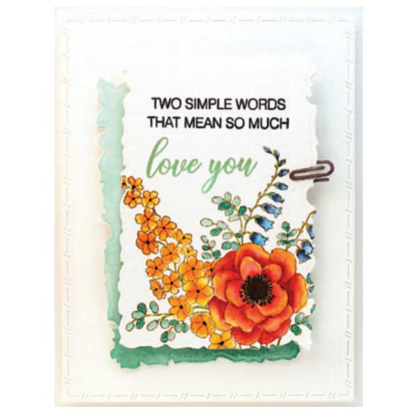 Penny Black Flower Fantasy Stamp Set