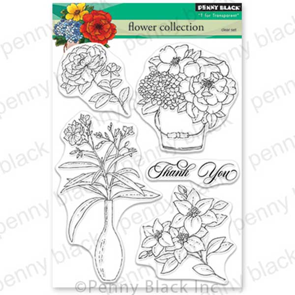 Penny Black Flower Collection Stamp Set